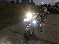 MARCHFA LED Motorkerékpár Kiegészítő Fényszóró 40W 3000lm - Vízálló Ködlámpa Védőráccsal, BMW Honda Yamaha Kompatibilis, 6000K Fehér 6
