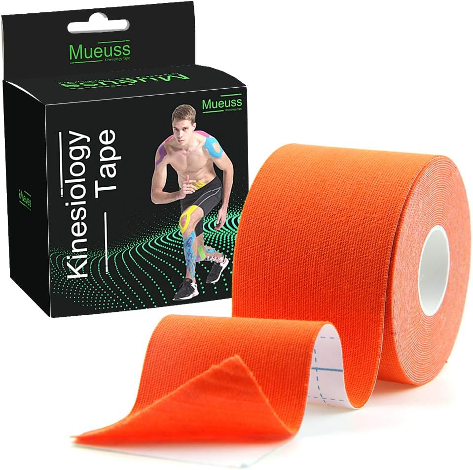 Flаѕh Dеаlѕ - 70% оƒƒ MUEUSS Kinesiology Tape Uncut Tape Waterproof Elastic Sports Tape (1roll Orange)