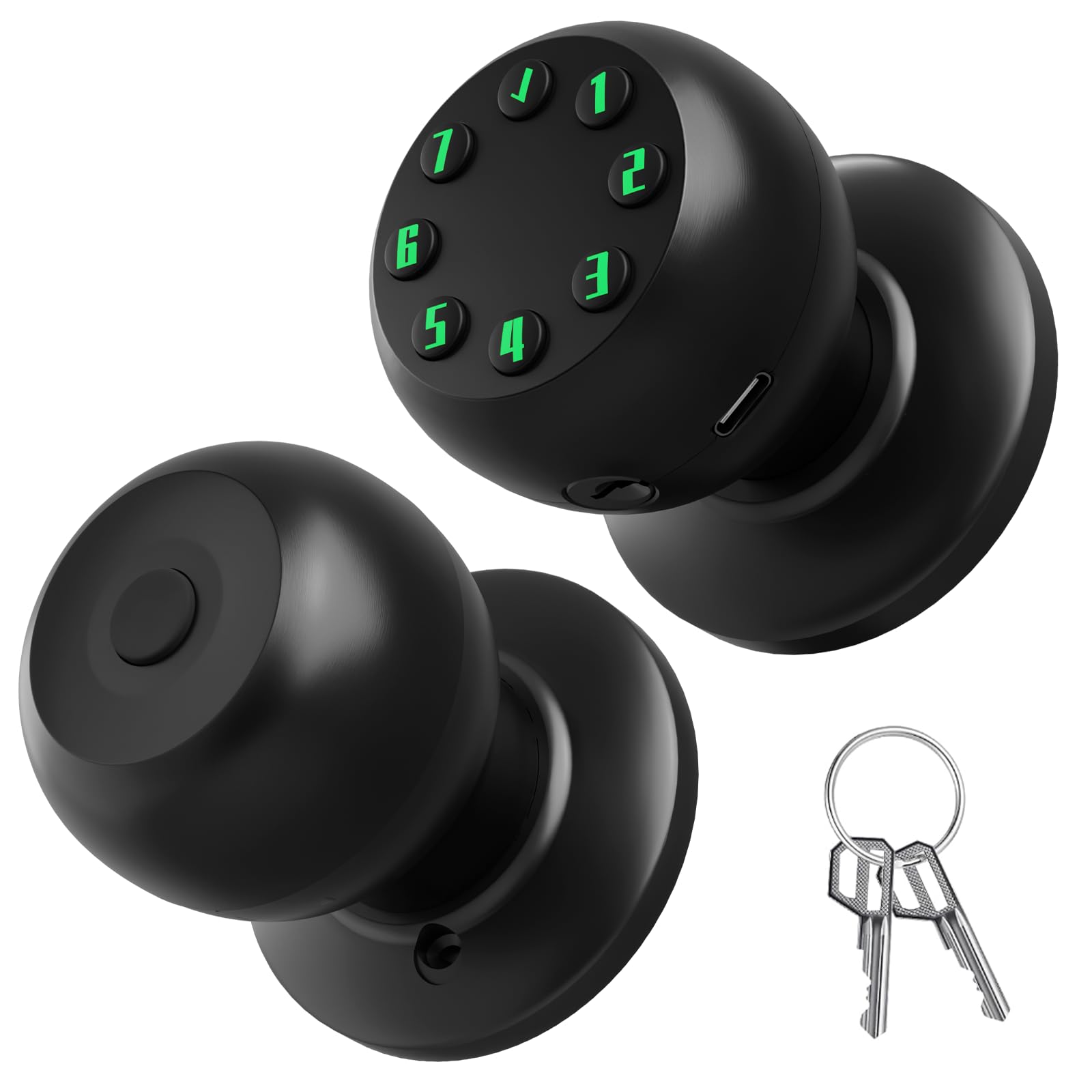 Smart Fingerprint Door Knob - App Control & Auto Lock -8