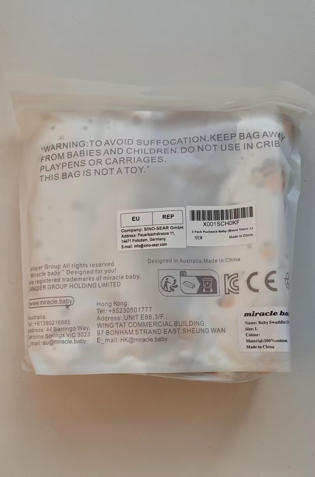 Fasce Swaddle Per Neonati 0-6 Mesi - Pack Da 3, Cotone Morbido, Regolabili | Ideali Per Nanna Sicura, Antirigetto - Foto 11