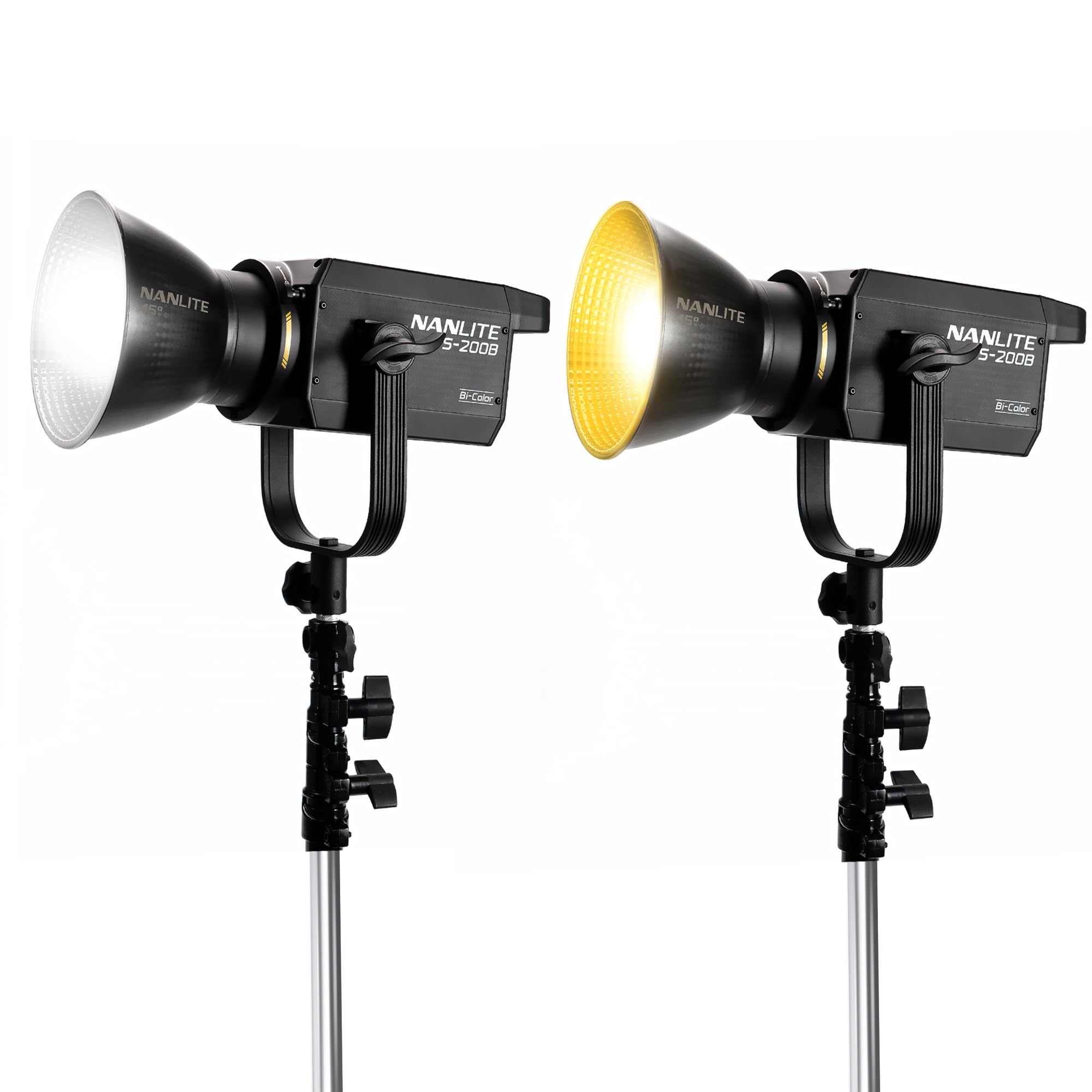 Nanlite FS-200B Foco de estudio bicolor, 2700K-6500K, Bluetooth, 2.4G, soporte Bowens para fotografía, videografía y transmisión en vivo