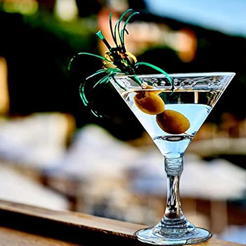 Miniatura 5 de Kichvoe Copas de Martini de plástico irrompibles, copas de vino de plástico, copas de cóctel desechables, copas de cóctel para fiestas, suministros