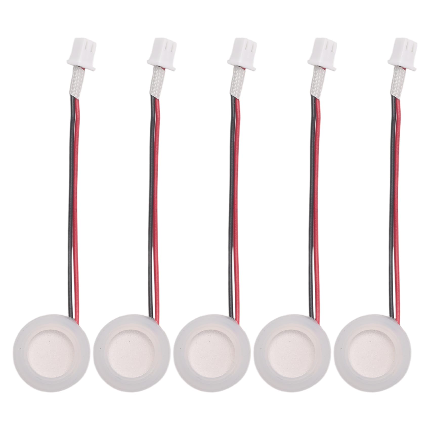 qimoi 5 Pcs 20mm 1.7Mhz Ultrasonic Mist Maker Fogger Ceramics Discs with Wire and Sealing Ring Humidifier Accessories