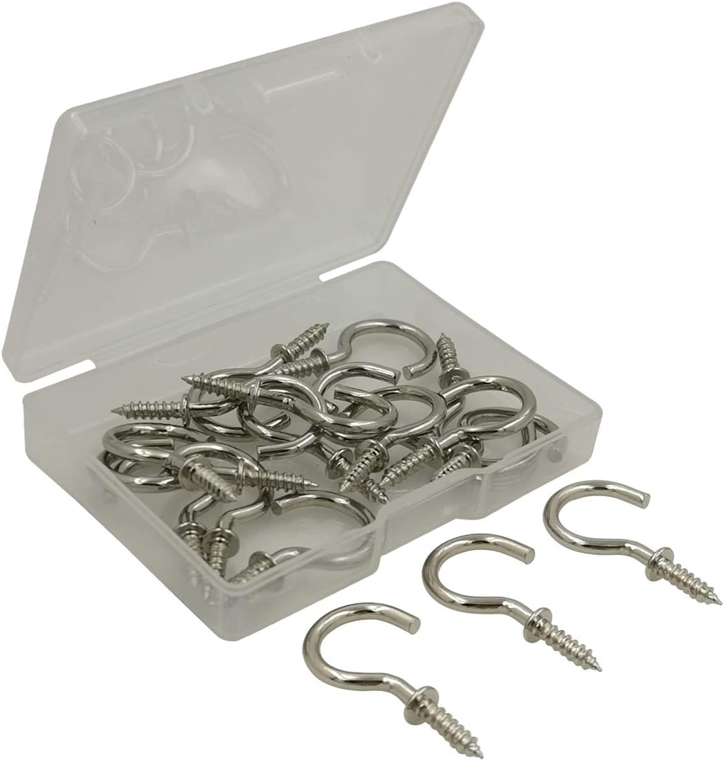 Chenzt 2" Antique Bronze Cup Hooks,Big Screw in Hooks,2