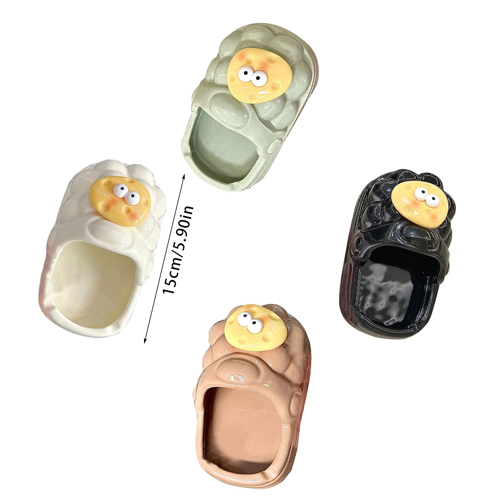 Posacenere in ceramica a forma scarpa Cestino da tavolo Portasigarette Scatola tendenza Casa per Boyfried Papà Regalo Posacenere a forma scarpa