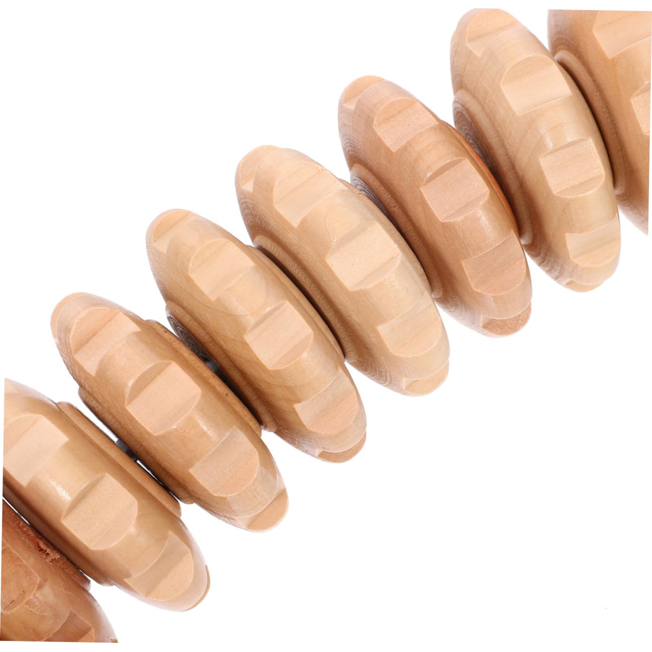 Massaggiatori per Corpo in Legno Kit 3 Pezzi Impugnatura Ondulata Antiscivolo per Massaggi Linfodrenanti e Uso Quotidiano