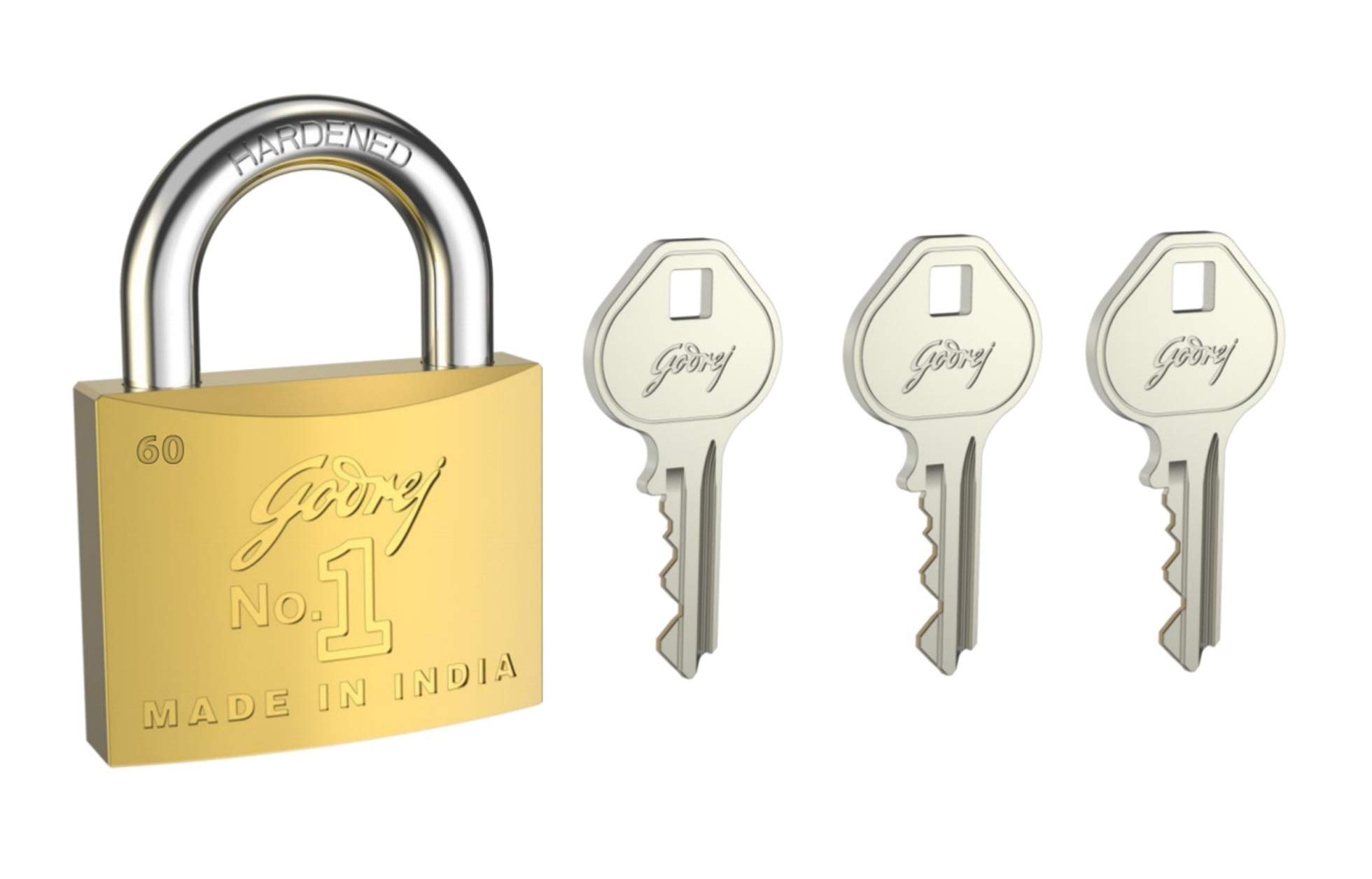 Godrej Locks I Pin Cylinder 40 mm I 3 Keys I Padlock for Main Door I for Tool Box,Shutters,Shops & Offices I Corrosion Resistant Shackle I Solid Brass Padlock | 1 Year Warranty — Amazon image 10