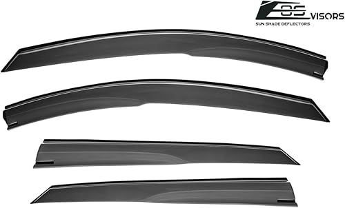 Miniatura 6 de Extreme Online Store Repuesto para Mazda CX-3 2016-2021 | Viseras EOS JDM Mugen Estilo Humo Tintado Ventilaciones Laterales Protector de Lluvia