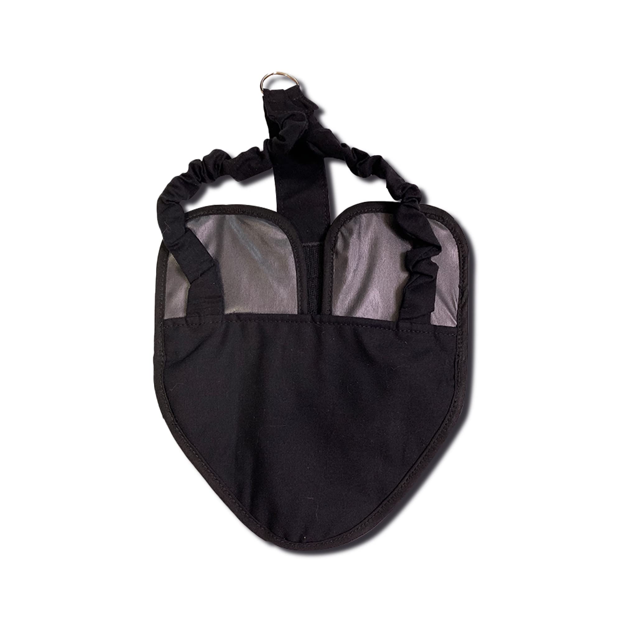 Hen Holster Bird Diaper, Wrap Around - for Hens, Roosters, Ducks, Geese, Leak-Proof Design, Comfortable Fleece Strap Bird Harness with Sewn-in Liner, Secure Hook and Loop Closure - S/M, Black