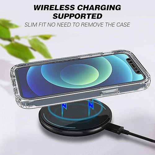 Miniatura 21 de Funda protectora para iPhone 12 Pro Max, 360° de cuerpo completo, resistente, con protector de pantalla para iPhone 12 Pro Max (6.7 pulgadas)