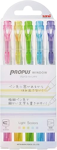 Uni Propus - Juego de 5 colores para ventana, color (Pus-103T 5C2)