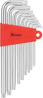 MTX Jogo de Chaves Torx Hexagonais Longas com Acabamento Acetinado, Kit de Chaves Torx de Alta Precisão