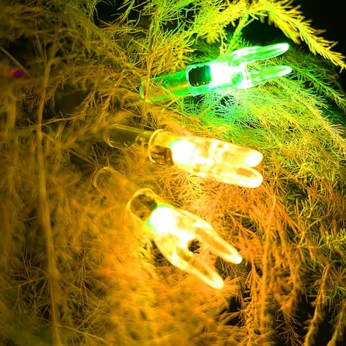 Image of 6PCS X Lighted Nocks for Arrows with .204 .233 .244 .246 Inside Diameter with H, S, GT Bushings High-Visibility LED Arrow Nocks, ON /Off Switch Included