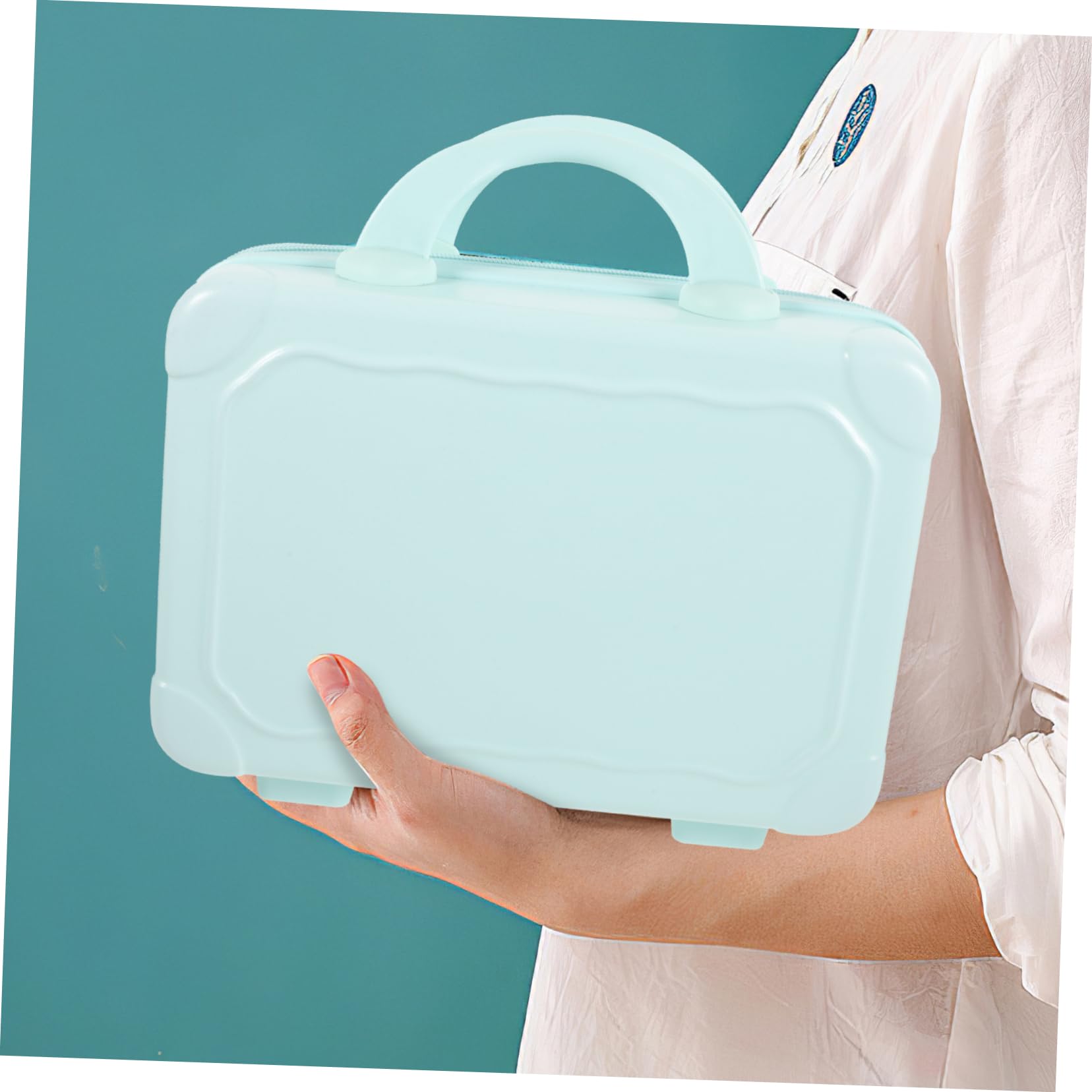 Porta Trucchi Donna Borsa Porta Trucchi Da Viaggio Valigetta Trucco Professionale Pochette Elegante Astuccio Cosmetici Rigido Mini Bagaglio Per Trucco