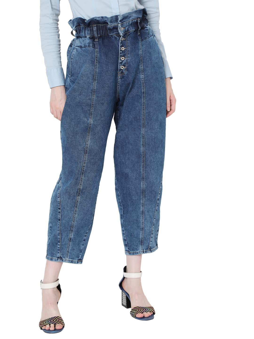 vero moda Women's Regular Fit Classic Jeans-picture-45