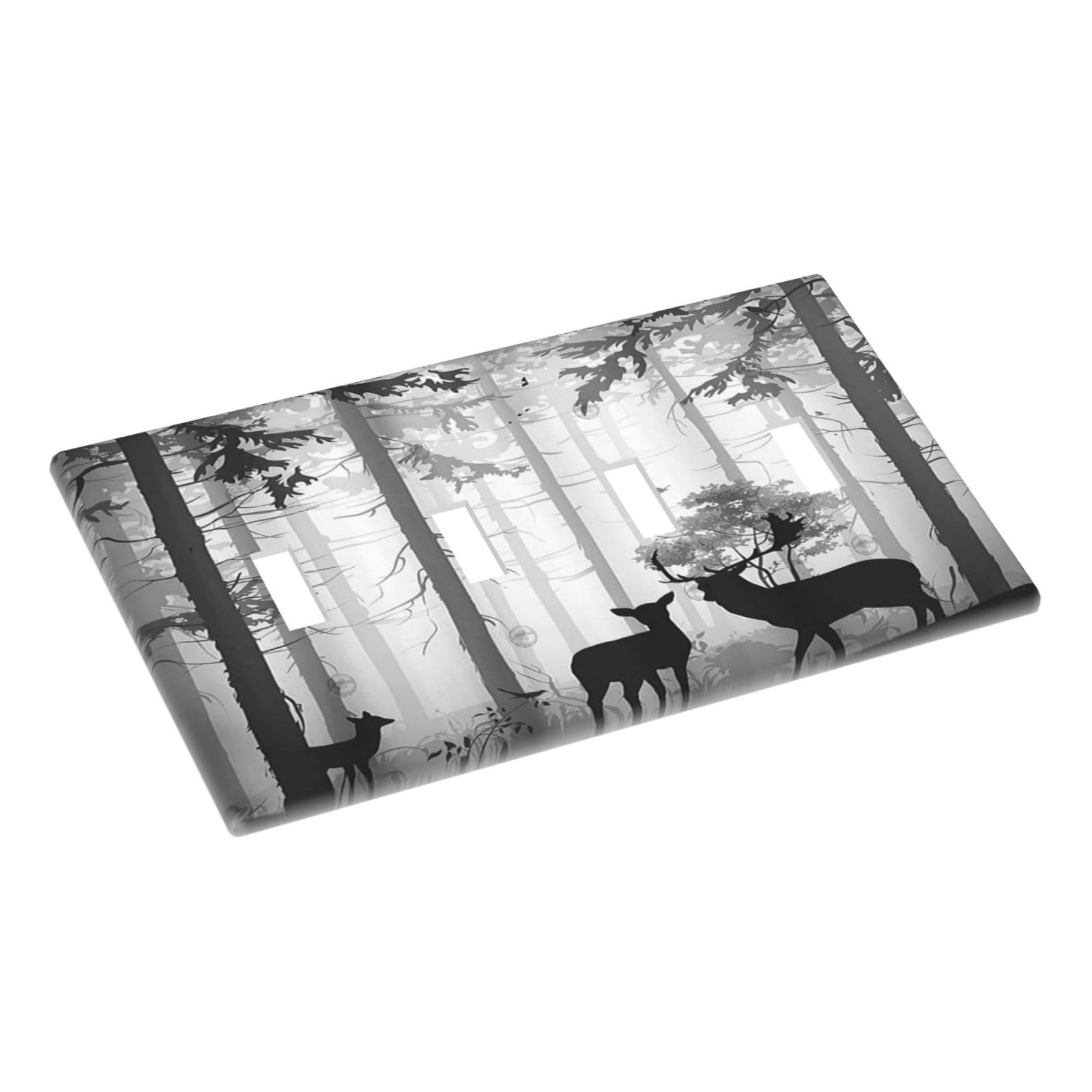 Rustic Deer Wall Plates - Country Style Switch Covers -3 Rustic Deer Wall Plates - Country Style Switch Covers -3