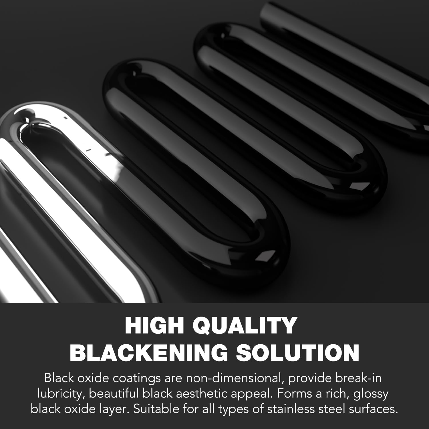 Black Stainless Steel Blackener - Blackening Solution for Stainless alloys, Black Oxide Solution, Metal Blackening Solution (1 Quart)