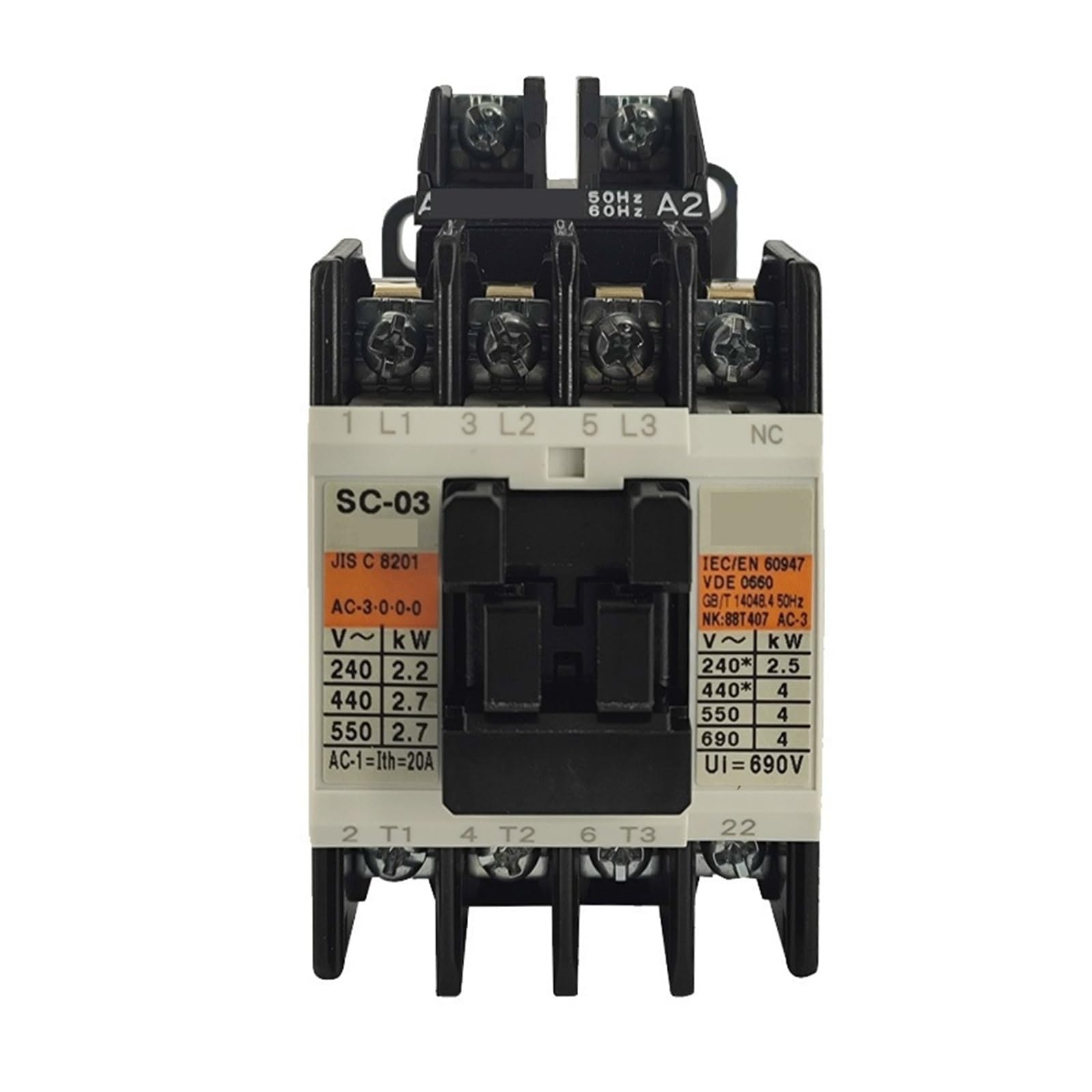 Contacteur AC SC-03 frein d'ascenseur DC220V à commutation rapide 13NO