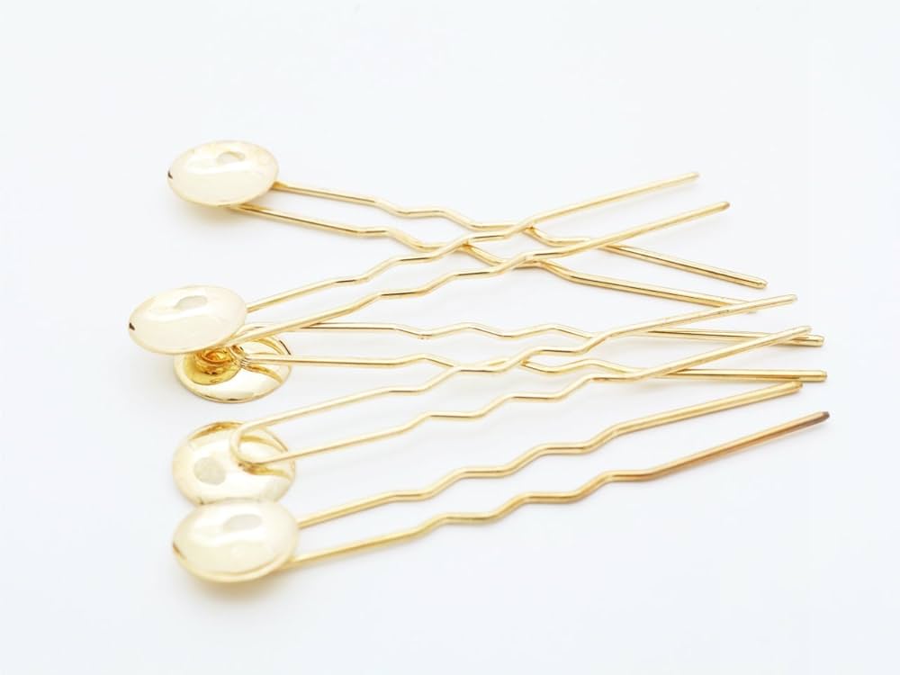 専用2点まとめ　かんざし Amazon.co.jp: 紗や工房 かんざしパーツ 丸皿付き・U字(約10cm