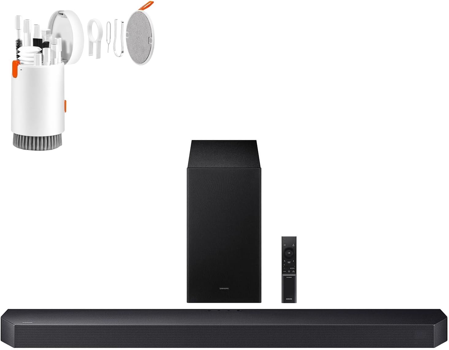 Samsung Q-Series 3.1.2ch Dolby Atmos Soundbar with Wireless Subwoofer, Q-Symphony Audio, SpaceFit Sound Pro & Adaptive Sound, TV Soundbar for Home Theater Movies & Gaming (2025) HW-Q600F