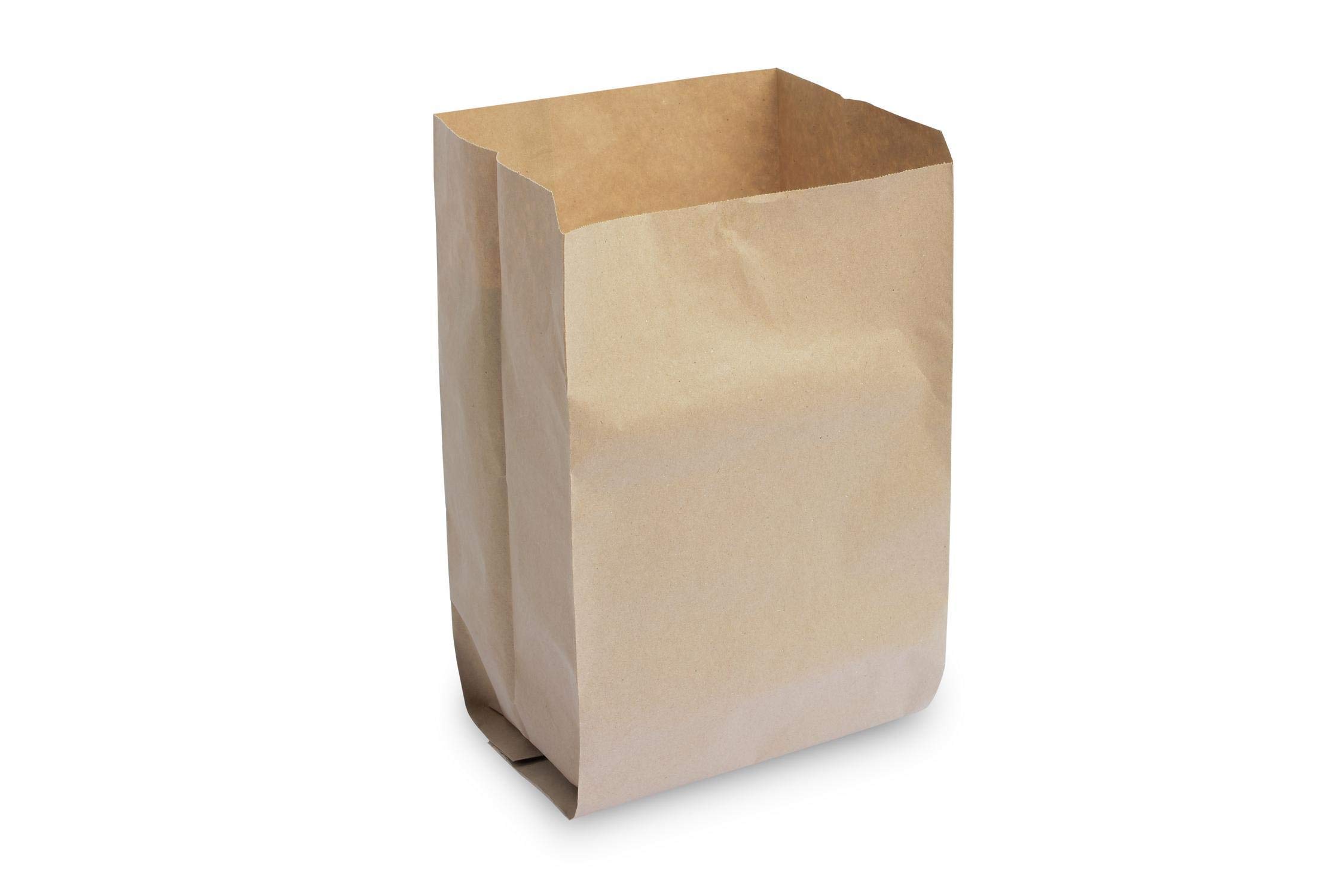 Hypafol Bio Papier Müllbeutel 300 Stück | abbaubare braune Biomüllbeutel für kompostierbare & biologische Abfälle und mehr | ohne Plastik | 1-lagig, Tüten mit 10 L Fassungsvermögen | 200x160x360 mm