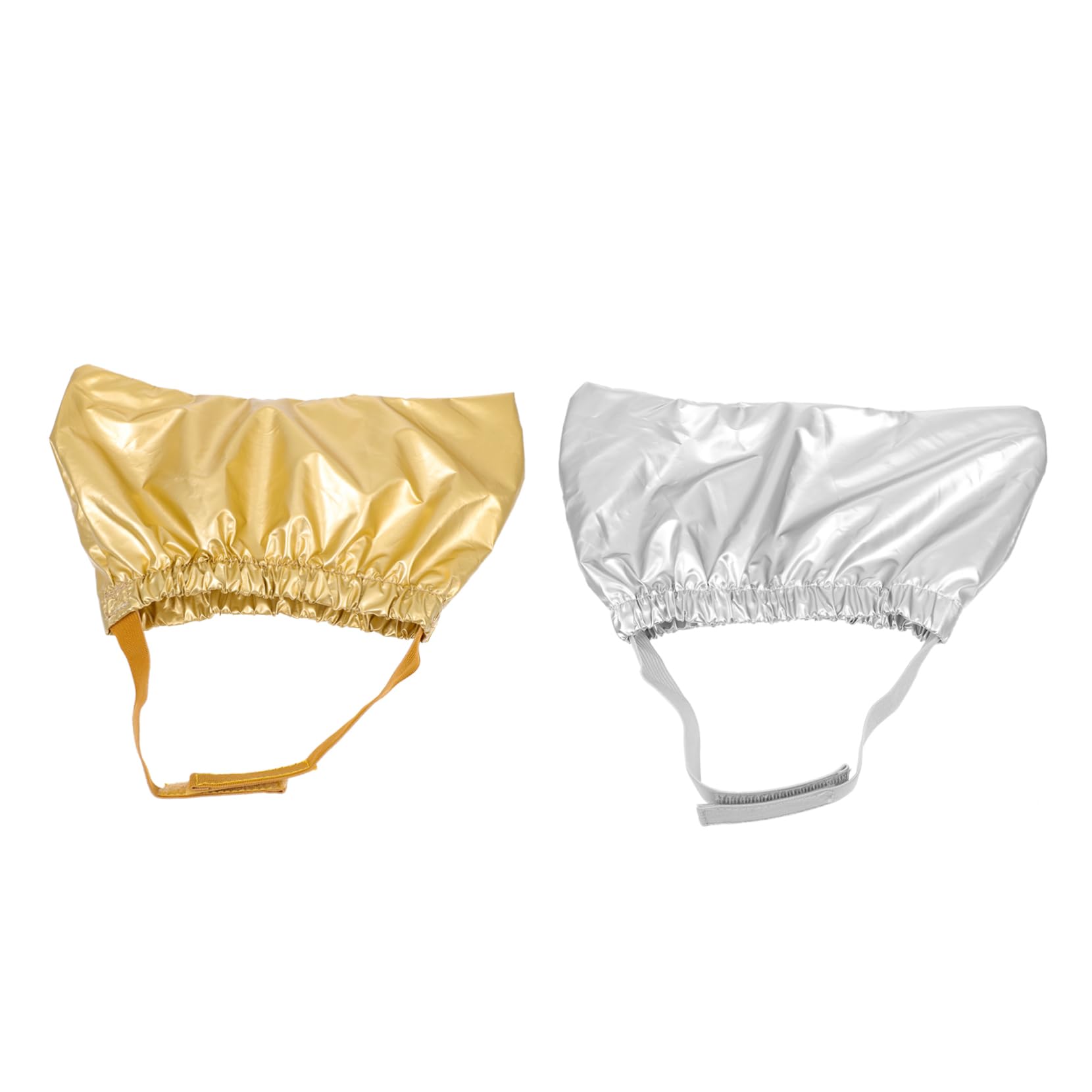 Hohopeti 2Pcs Pet Bath Hats with Strap Shower Caps for Dogs Cats Household Bath Hats for Ear Protection Portable Pet Shower Hats for Grooming Bathing