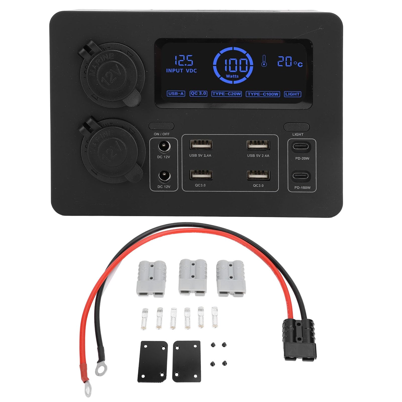 amq boost power box 12v Power Power Box, Water and Dust Resistant Portable Battery Ammo Ca  District47 in USB ports make it easy to keep your devices charged Mini Power Box, 12V Portable