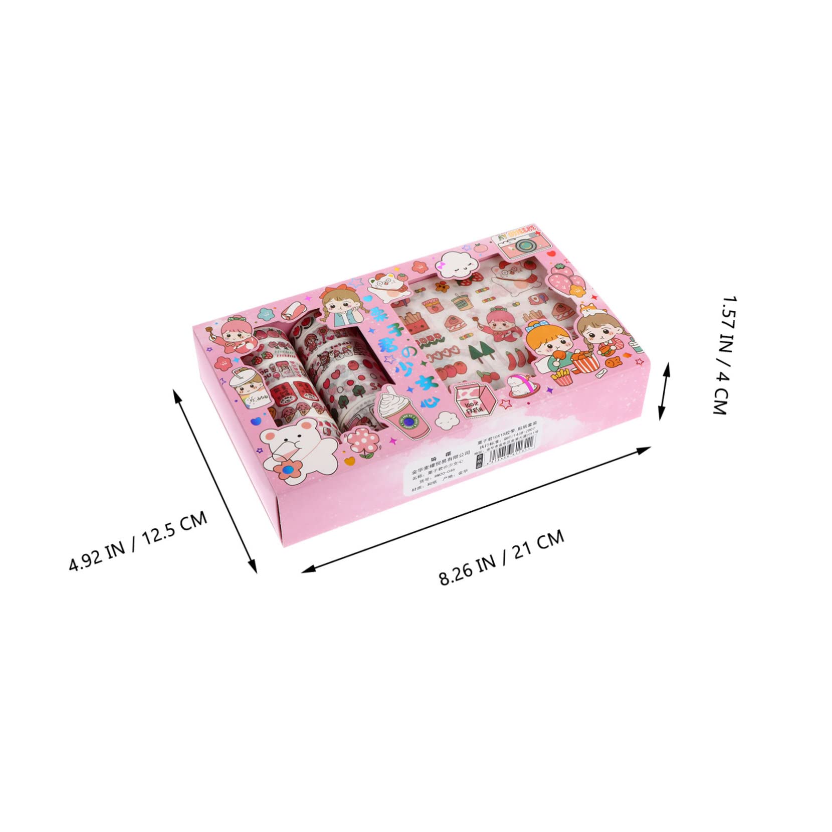 EXCEART 3sets Adesivi Washi Decorativi Per Scrapbooking Di Nastro Autoadesivo Con Motivi Carini Cancelleria Creativa Per Album e Progetti Fai Te