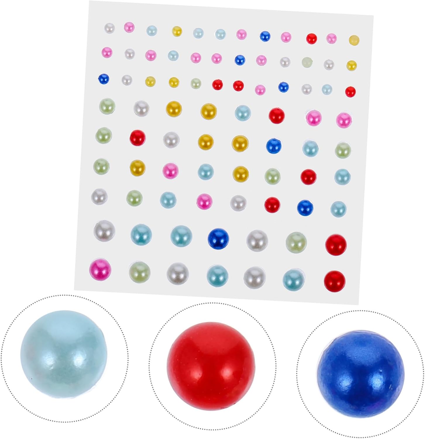 Veemoon 40sheets Self-Adhesive Rhinestone Face Stickers for Makeup Eye Gems and Nail Art for Festivals Parties and Cosplay