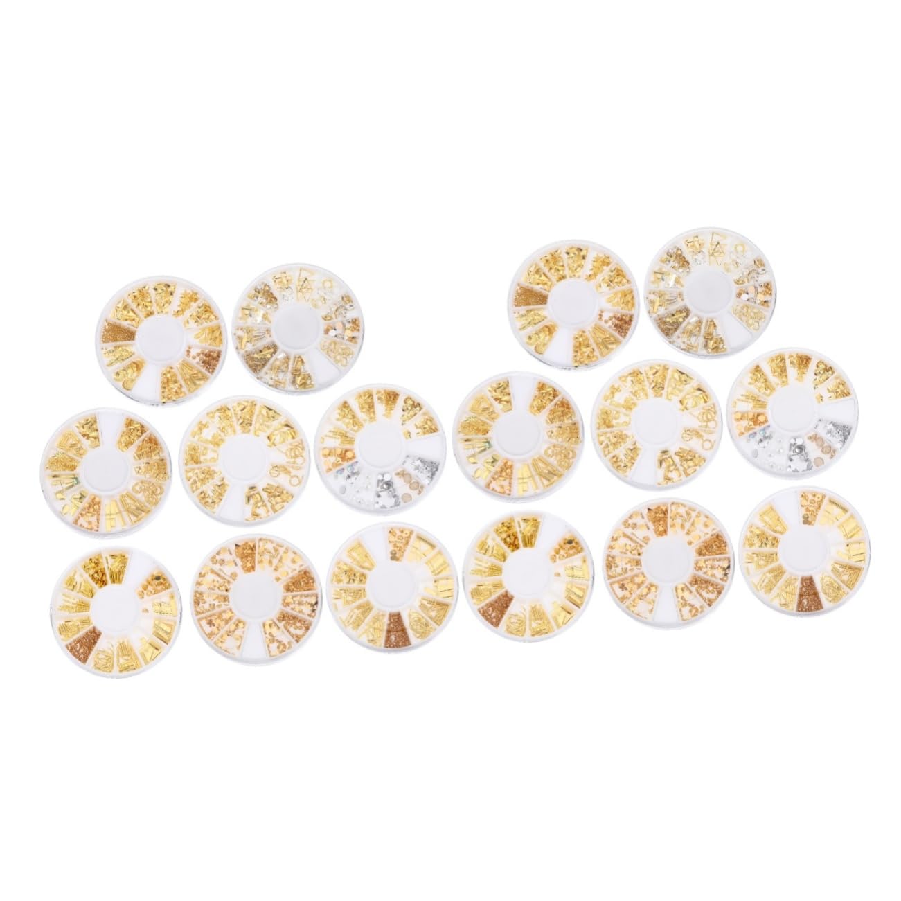 PACKOVE 2 Set Decorazioni Per Unghie Colorate Per Manicure Te Per Decorazioni E Creazioni 8 Scatole*2