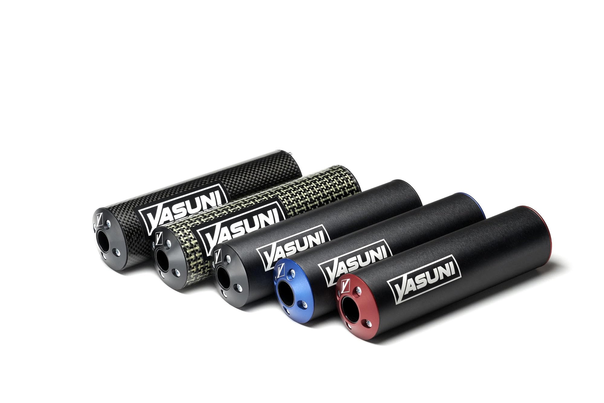 Scarico Yasuni Cross R1, R2, R3, nero/rosso (a sinistra)