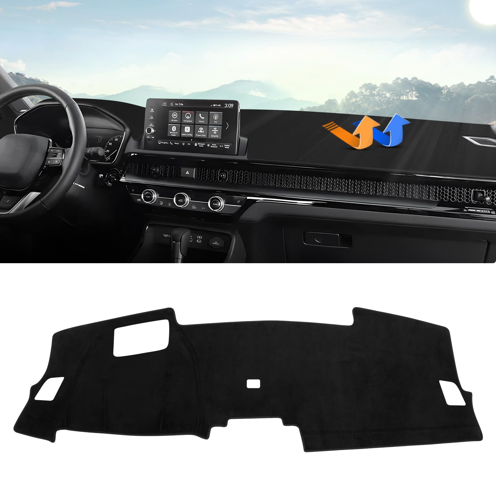 Photo 1 of Autorder Dashboard Cover Mat for Honda CR-V (2023-2026) with HUD