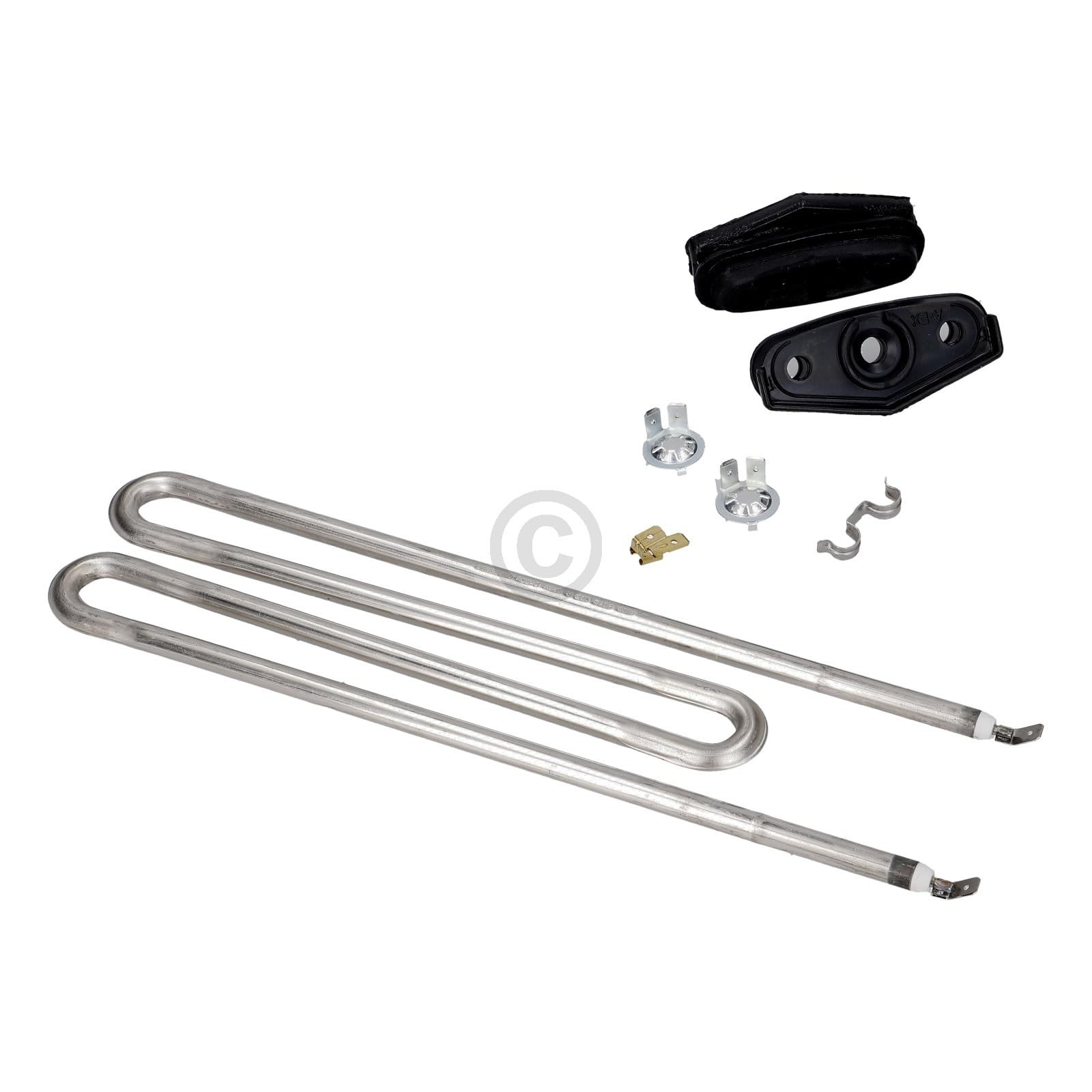 Europart 10020943 Heizelement Waschmaschinenheizstab Rohrheizkörper Rohrheizung Heizelement Heizung 2100W Waschmaschine passend wie Miele 6260482 6260481 6260480