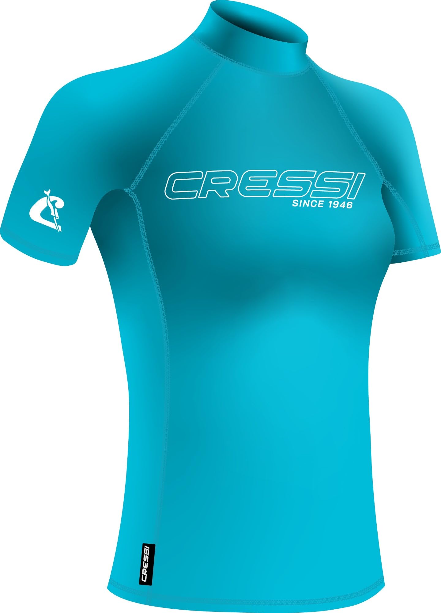 Cressi Sentinel Lady Rash Guard a Maniche Corte Protezione Solare UPF 50+ Quick Dry Donna