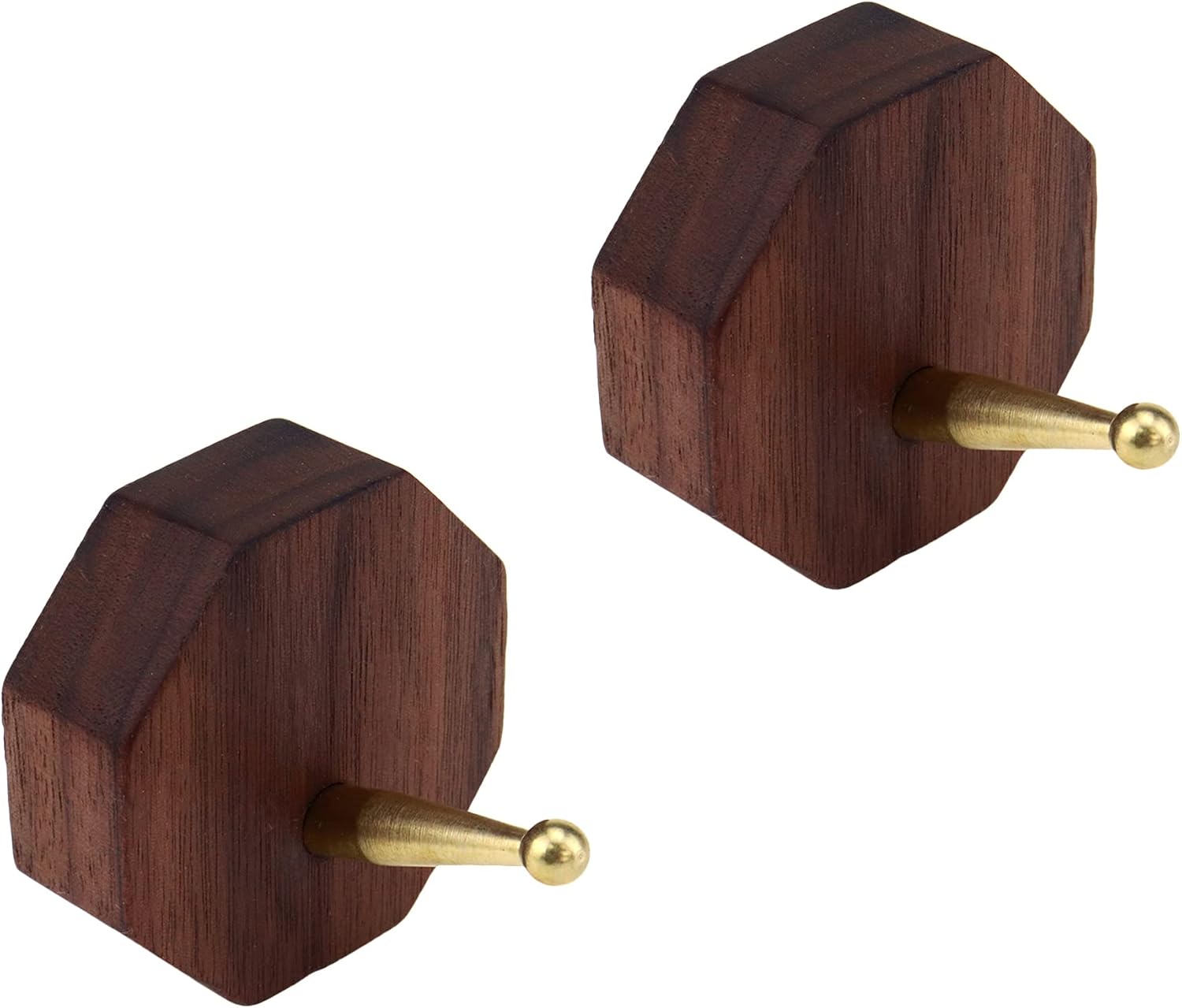 Antrader 2 Pack Coat Hooks,Wooden Wall Hooks,Heavy Duty