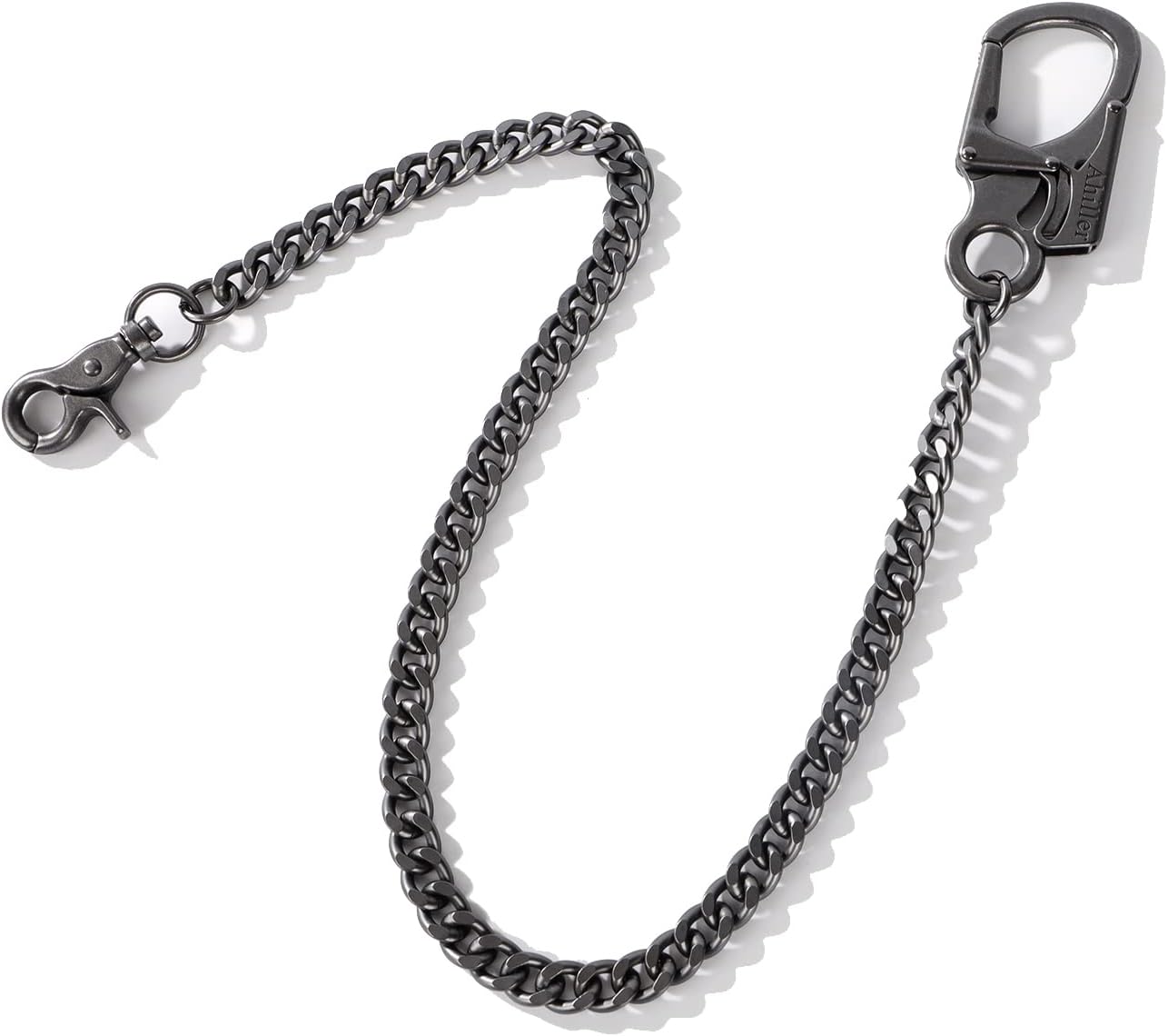 Biker Wallet Chain, Heavy Duty Pocket Chain with Round Clasp, Men Chains for Keys, Jeans, Pants, Purse and Handbag