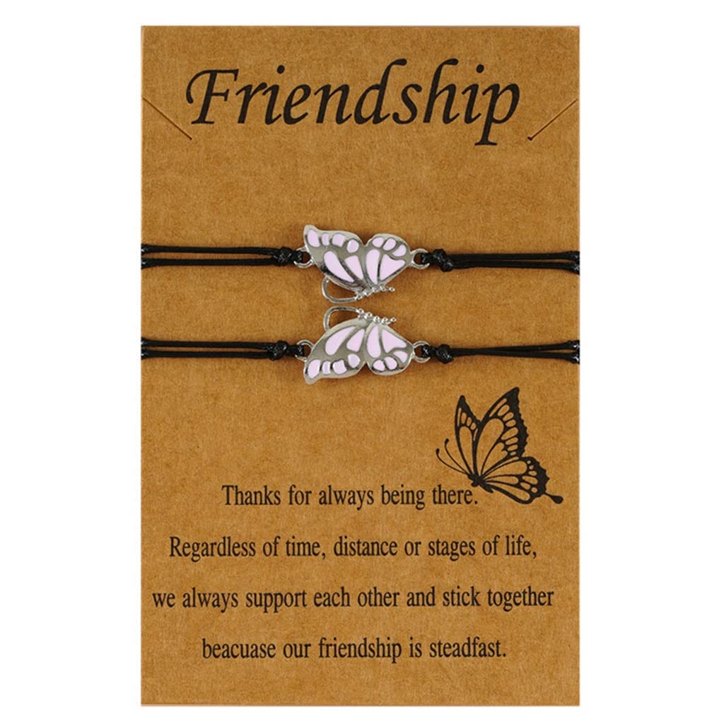 ZIBUYU® Friendship Bracelets for Lovers Friends Girls Boys Romantic Magnetic Butterfly Design Bracelets for Girlfriend and Boyfriend Friendship Bracelet - 1 Pair (B0B9RMSKN6) Amazon Price History, Amazon Price Tracker