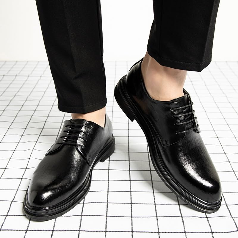 Mens Derby Shoes Outdoor Orthopedic Leather Shoes Modern Men's Handmade Leather Classic Lace Up Dress Oxfords Shoes2