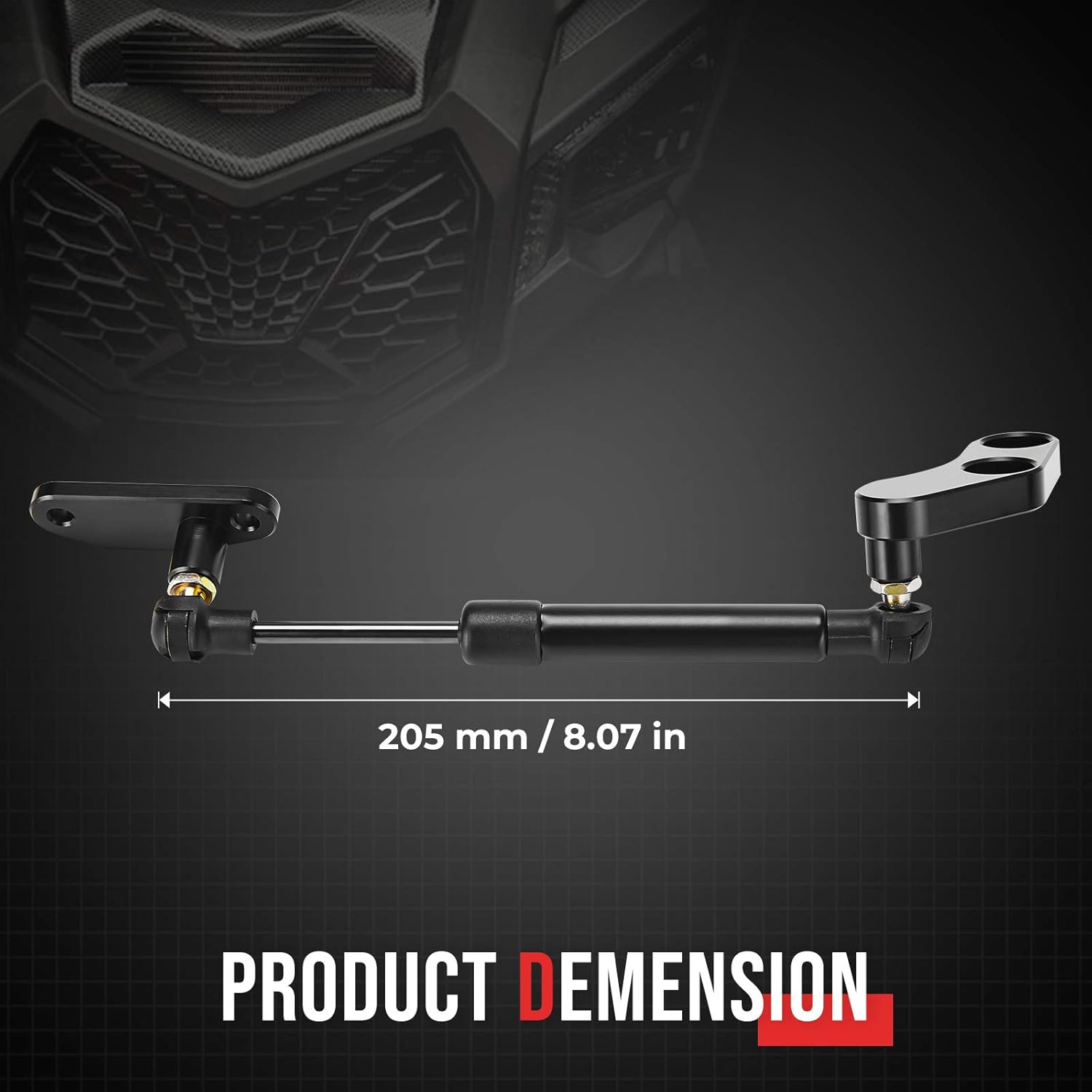 Kemimoto X3 Door Opener Kits Door Shocks Struts Compatible with 2017-2025 Can Am Maverick X3 and Max Front and Rear Doors, Black