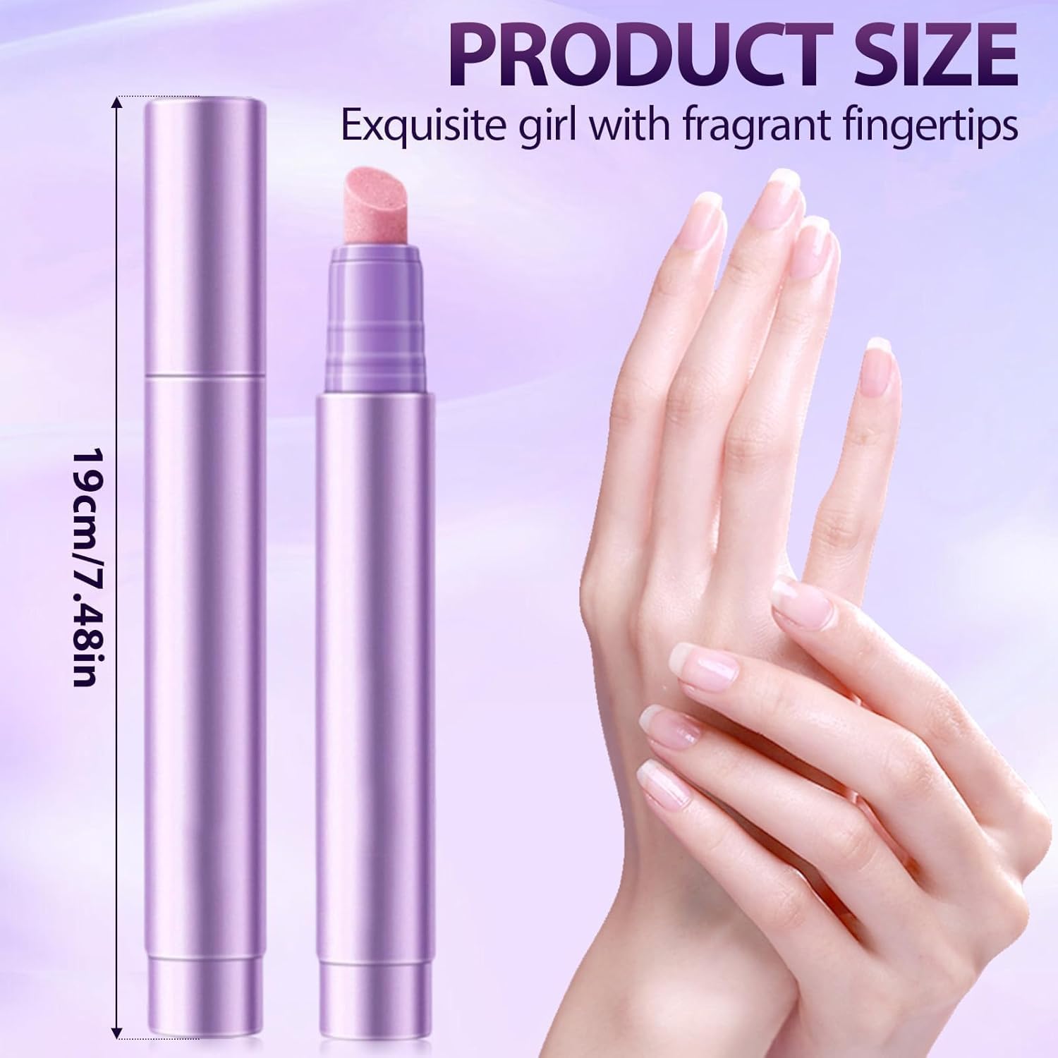 Cuticle Oil Pusher Pen Set, 3 Pieces, 2-in-1 Ceramic Pushers with Oil for Nail Repair, Hangnail & Dry Cuticle Removal, Professional Salon Manicure & Pedicure Tools