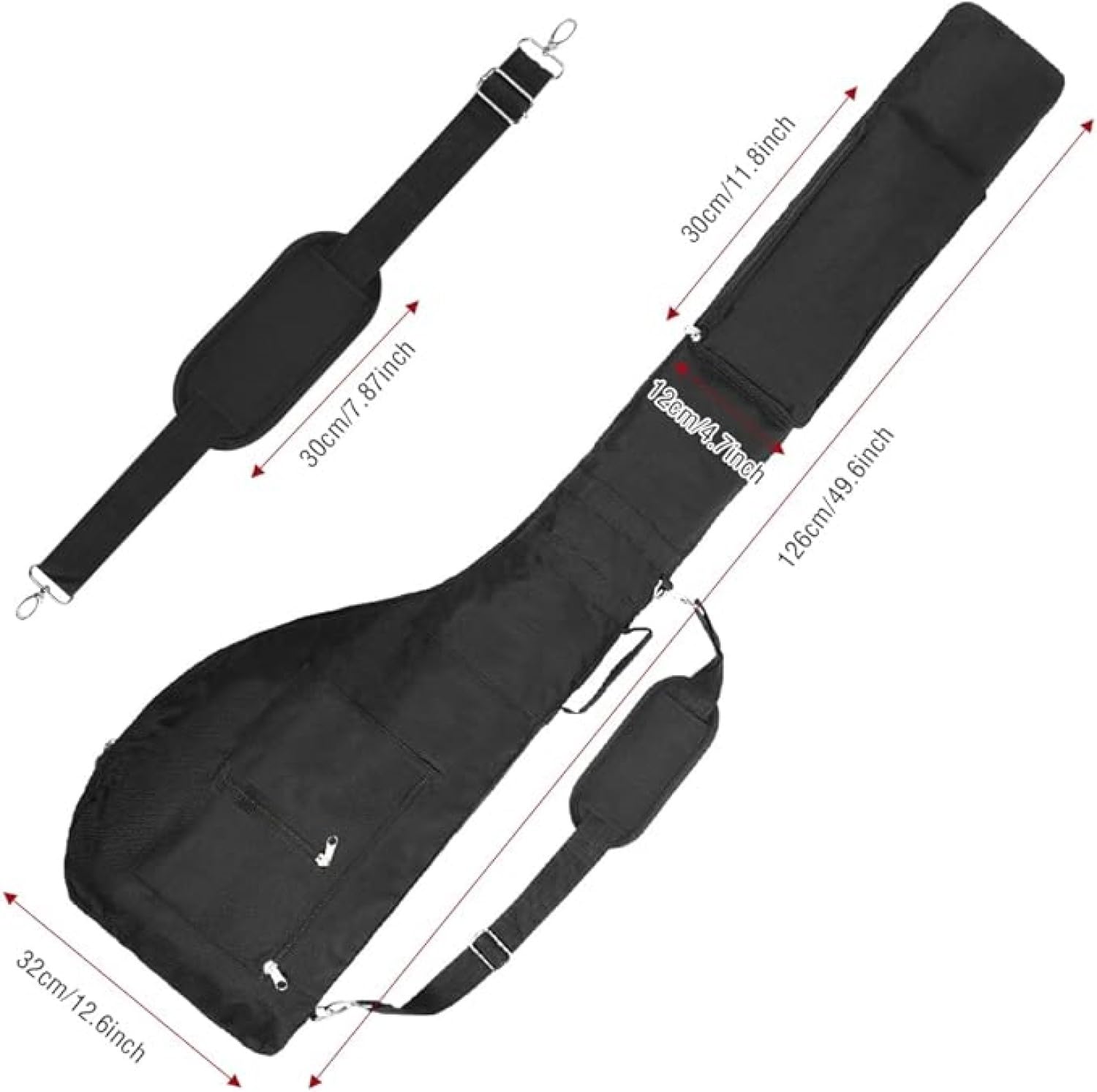 Borsa da Golf Sunday - Sacca Pieghevole e Portatile in Nylon, Leggera per Mazze, Espandibile per Viaggi
