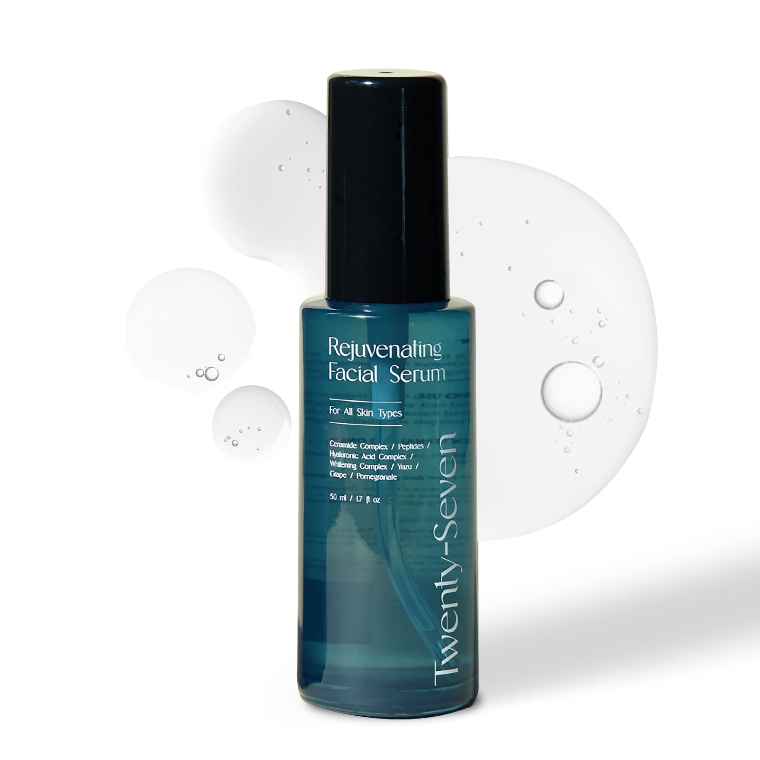 Rejuvenating Facial Serum with Ceramides, Peptides and Vitamin C | Repairs the skin | Minimises Wrinkles and Fine Lines | Offers Real Re-Youth Effect | For Women & Men