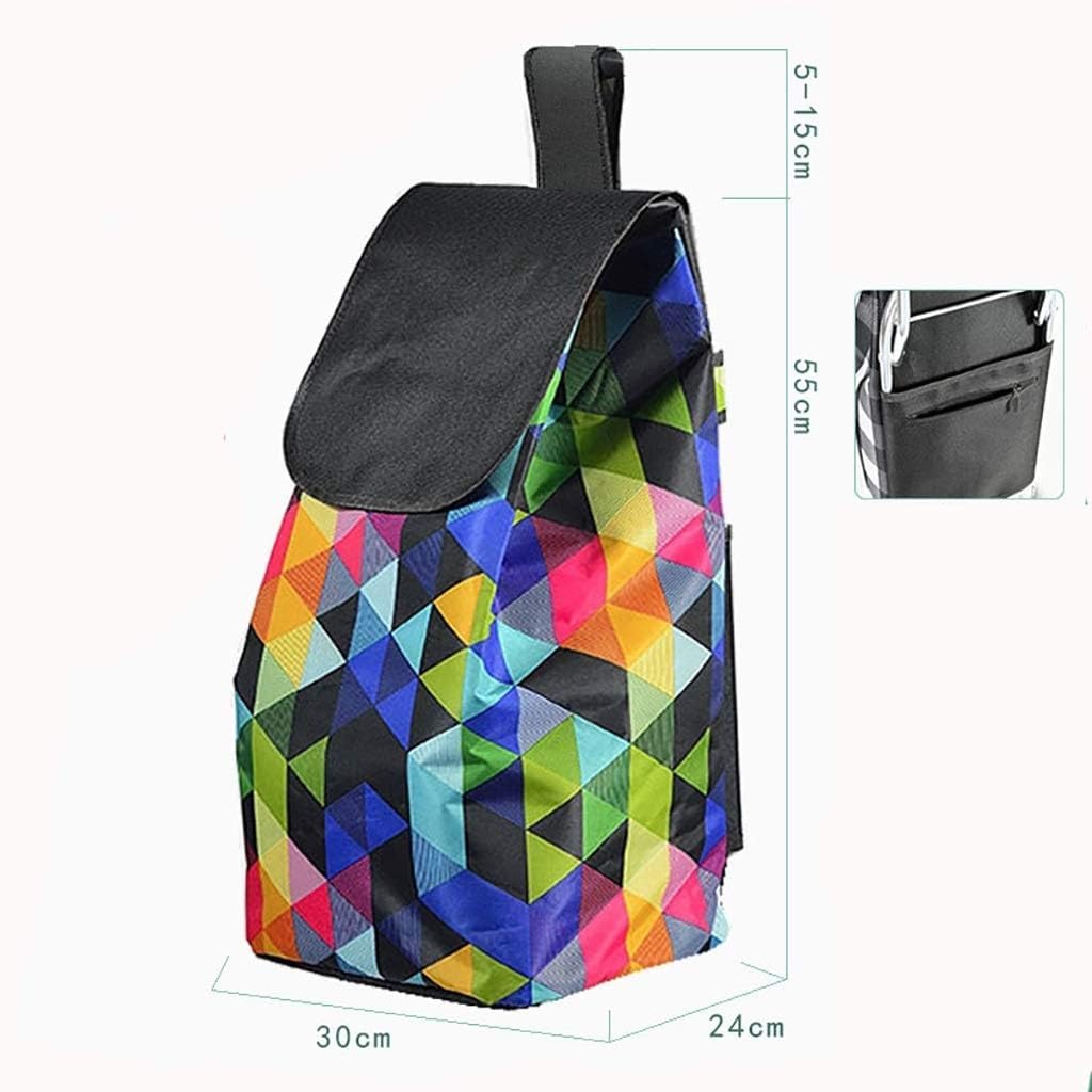Bolsa de Repuesto Reutilizable para Carrito de la Compra (40 L, Tela Oxford, 30 x 24 x 55 cm)