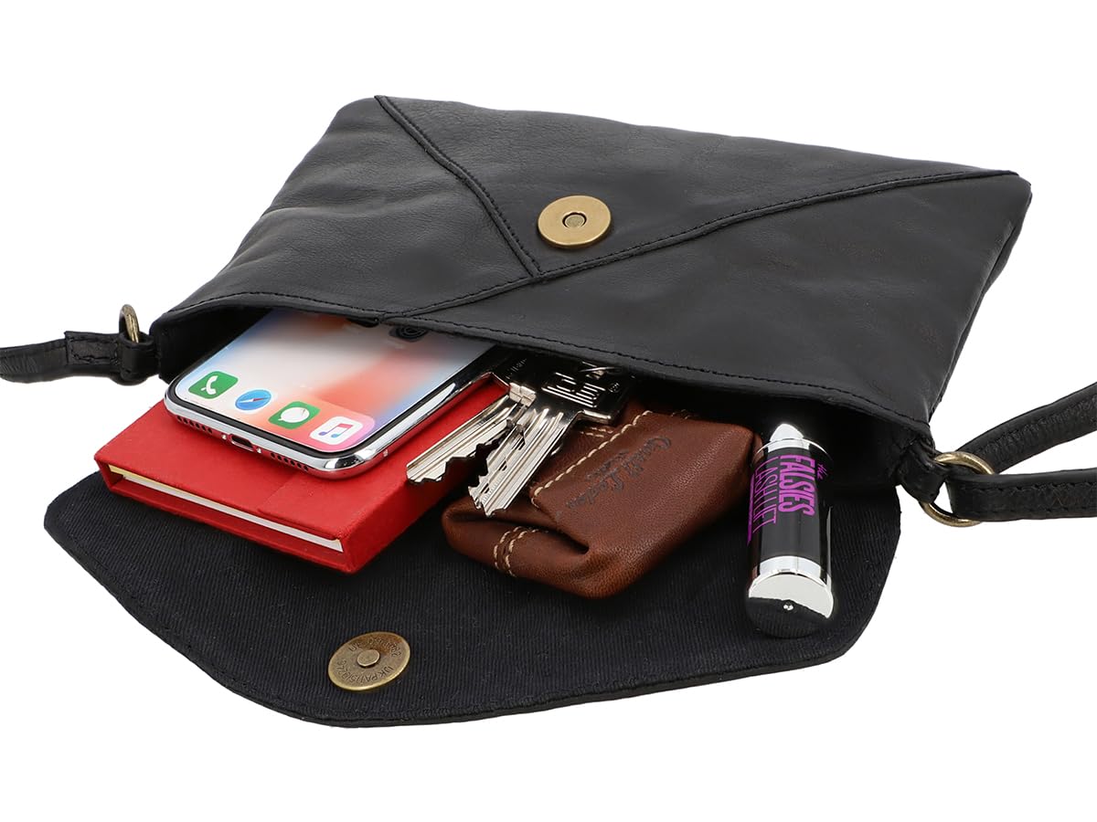Bolso Bandolera Gusti Cuero Studio Karisma Bolso de Mano Mujer Negro GL_2H83-48-6