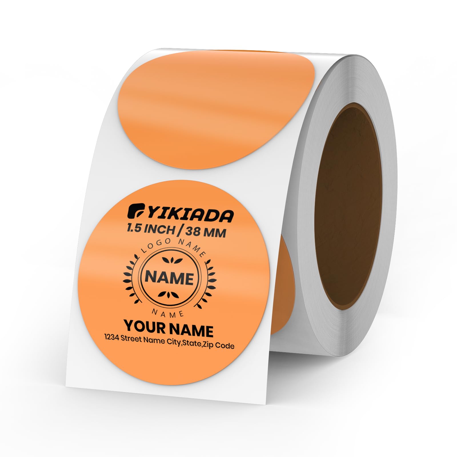 Etichette Termiche Rotonde Autoadesive 38mm - Gialle, 500 Pezzi Per Rotolo, Per Codici Barre E QR - Foto 9