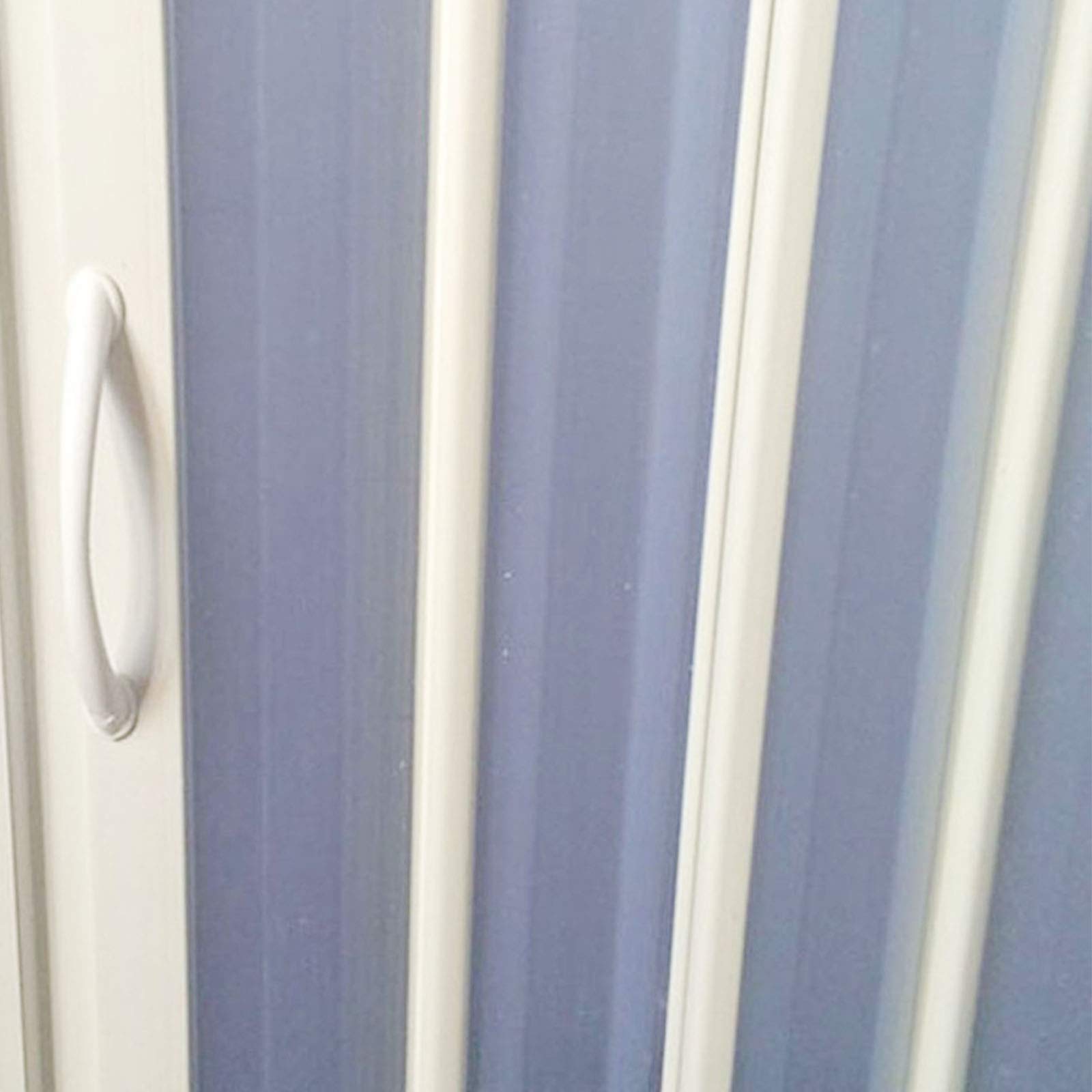 BOX DOCCIA 75x75 a due lati a soffietto apertura centrale in pvc h185