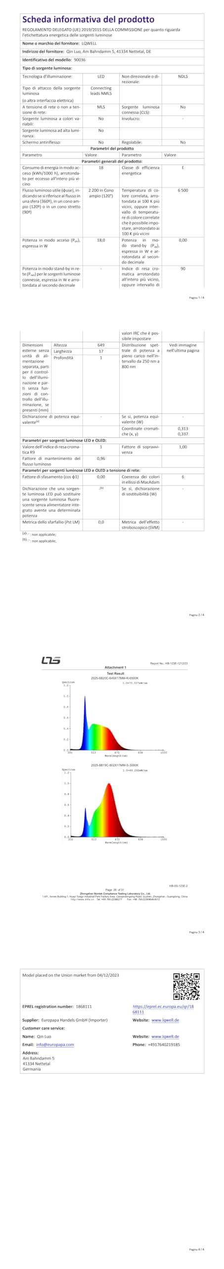 LQWELL® Lámpara de Techo LED Lámpara de Techo, IP44 Lámpara de Baño Impermeable Redonda Plana 18W 6000K 1980LM Delgada para Sala de Estar Baño Dormitorio Cocina Pasillo Sótano Oficina, 220 * 18mm