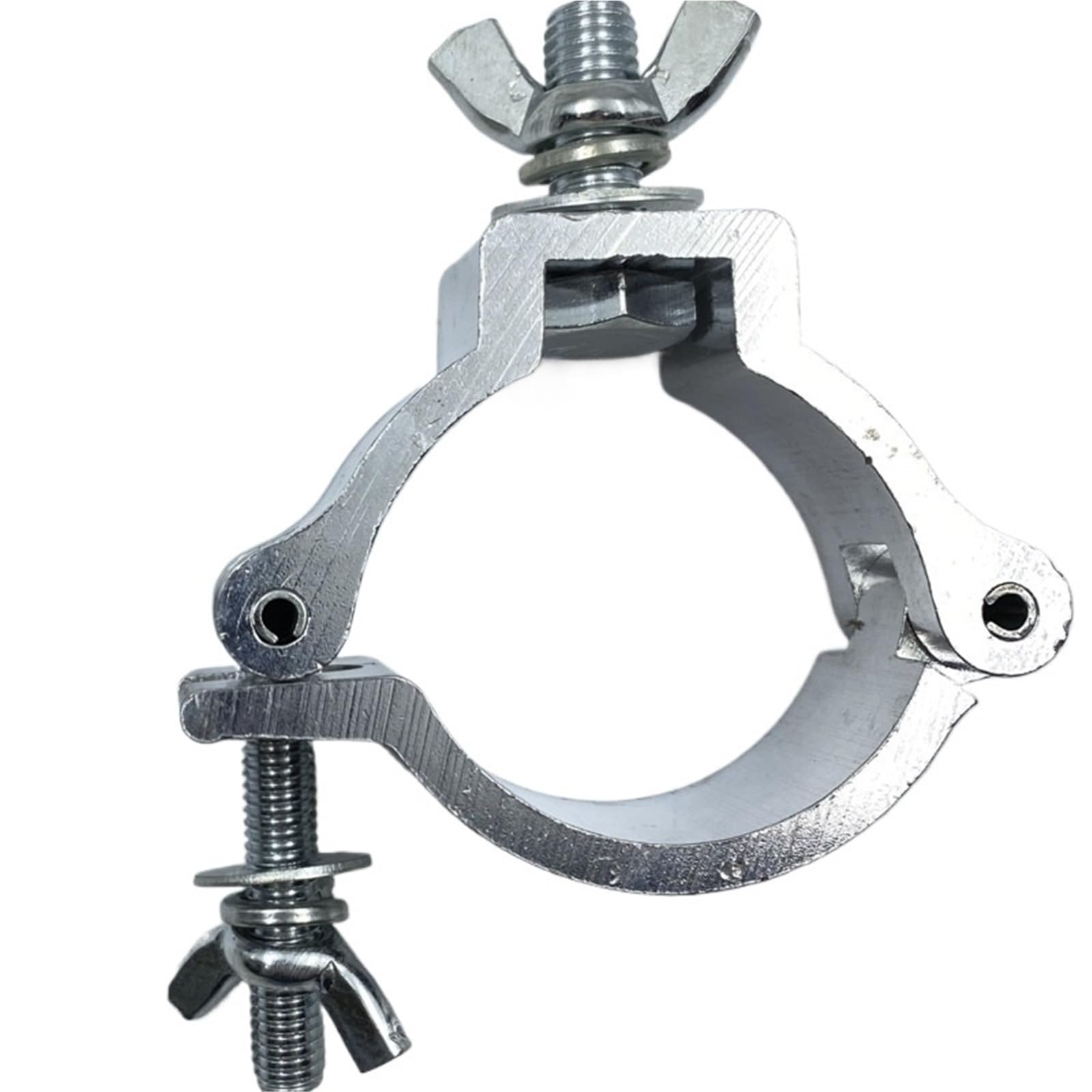Zacisk kratownicowy 10 szt. Aluminiowe haki O Lock do oświetlenia scenicznego Belki z ruchomą głowicą i mobilny sprzęt DJ(Silver)