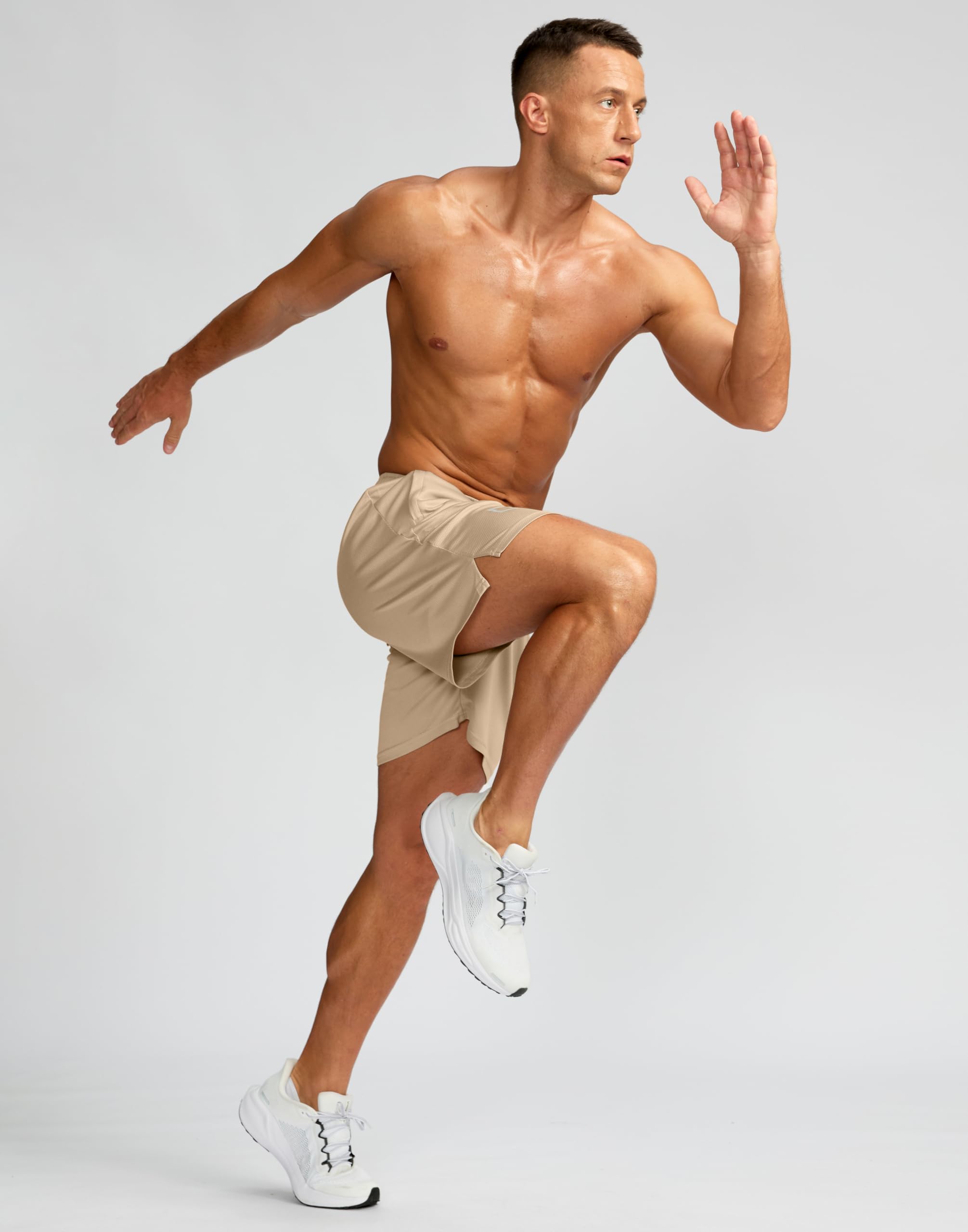 G Gradual Pantalones Cortos de Entrenamiento para Hombre, de Secado rápido, Ligeros, con Bolsillos con Cremallera