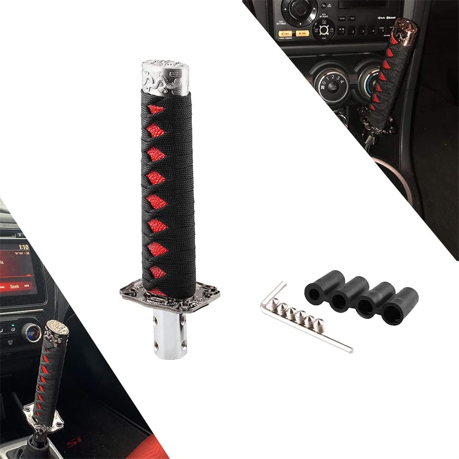 Jeyaic Katana Shift Knob Samurai Sword Gear Shifter with 4